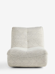 Lattice Boucle Light Natural Lucca Swivel Accent Chair - Image 7 of 10