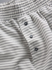 The Set 3 Pack Jersey Cap Sleeve T-Shirt and Woven Short Pyjamas Dark Navy / Mid Blue / White - Image 15 of 15