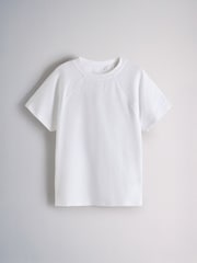 The Set 3 Pack Jersey Cap Sleeve T-Shirt and Woven Short Pyjamas Dark Navy / Mid Blue / White - Image 9 of 15