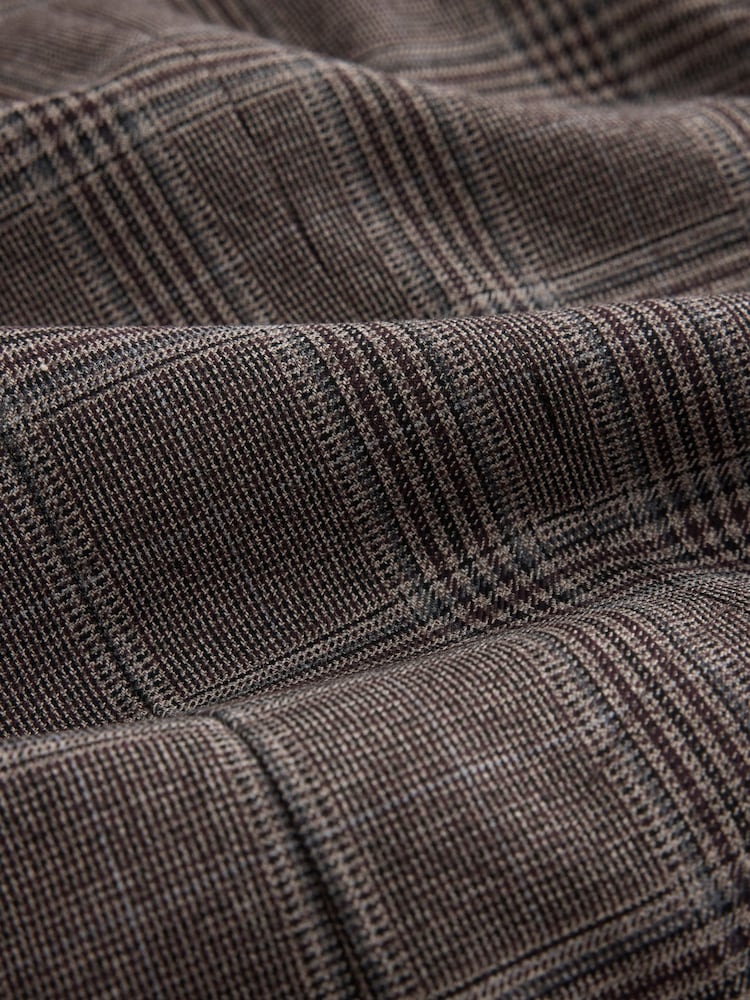 Brown Check Single Breasted Blazer - Image 8 of 8 Brown Check Single Breasted Blazer - Image 8 of 8