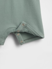 Gap Green Pique Polo Short One-Piece (0-24mths) - Image 3 of 3