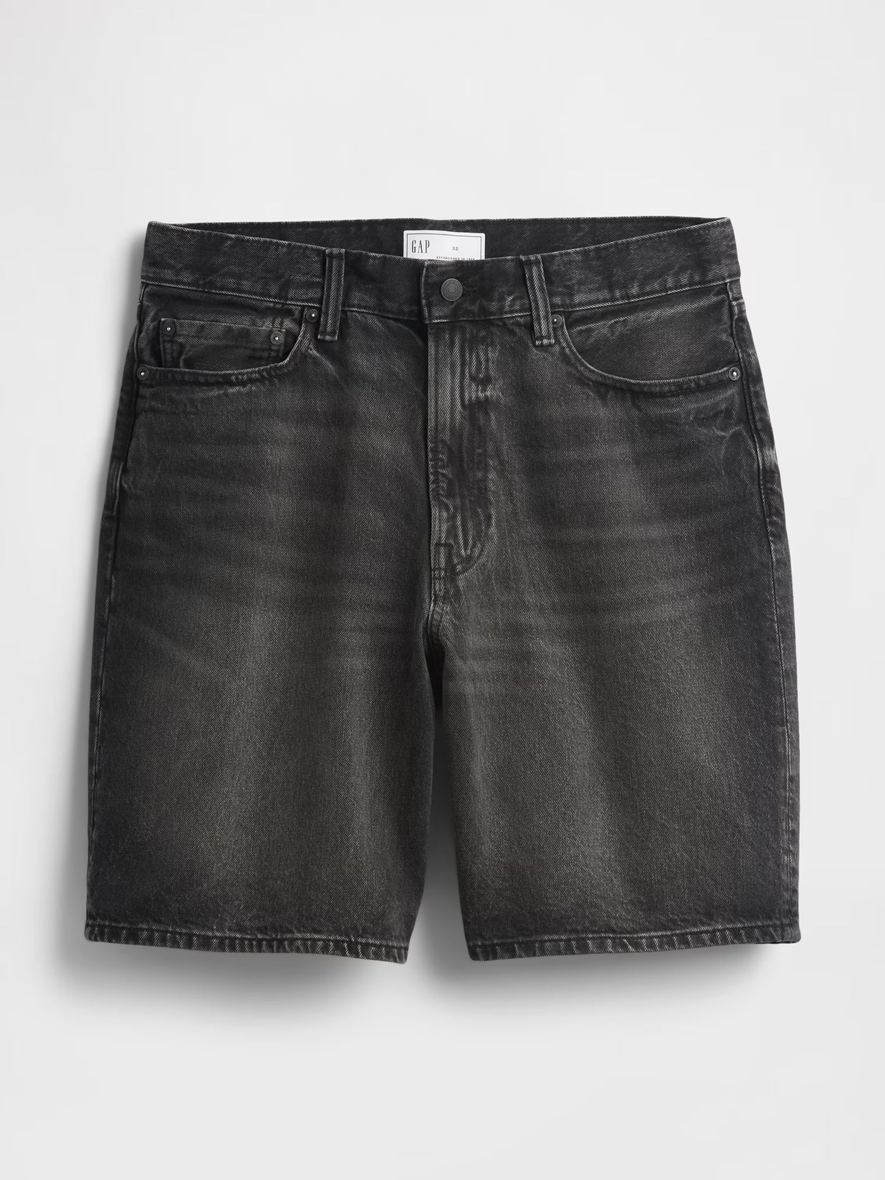 Buy Gap Black 10.5 Inch Baggy Denim Jorts Shorts from the Next UK