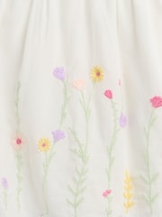 Gap White Embroidered Floral Outfit Set (0-24mths) - Image 3 of 3