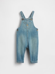 Gap Medium Wash Denim Overall Dungarees (0-24mths) - Image 1 of 4