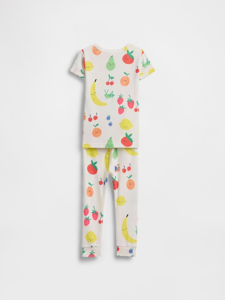 Gap White Brushed Cotton pyjamas Set (12mths-5yrs) - Image 2 of 2