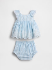 Gap Blue Eyelet Outfit Set (0-24mths) - Image 1 of 3