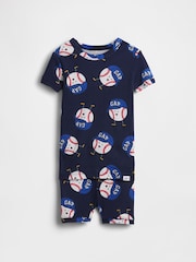 Gap Brushed Cotton Baseball Pyjamas short Set (12mths-5yrs) - Bild 1 von 2