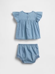 Gap Medium wash Denim Embroidered Outfit Set (0-24mths) - Image 2 of 3