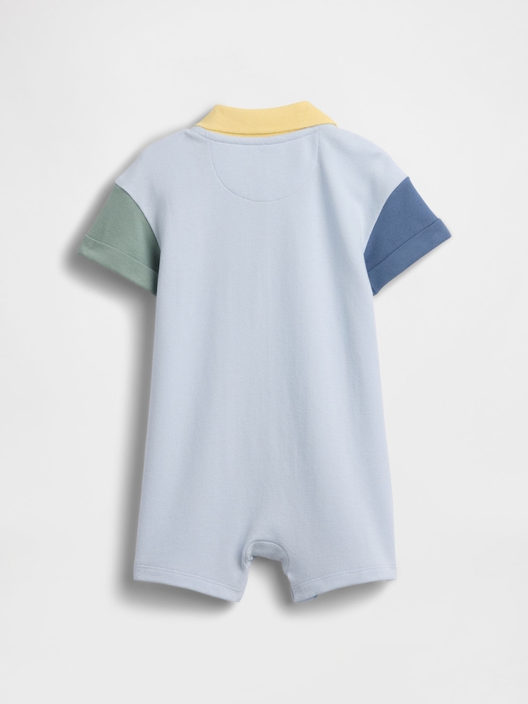 Gap Colourblock Pique Polo Short One-Piece (0-24mths) - Bild 2 von 3 Gap Colourblock Pique Polo Short One-Piece (0-24mths) - Bild 2 von 3