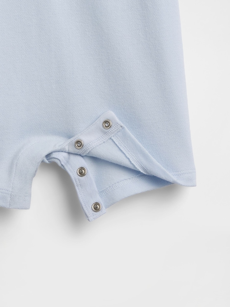 Gap Colourblock Pique Polo Short One-Piece (0-24mths) - Bild 3 von 3 Gap Colourblock Pique Polo Short One-Piece (0-24mths) - Bild 3 von 3