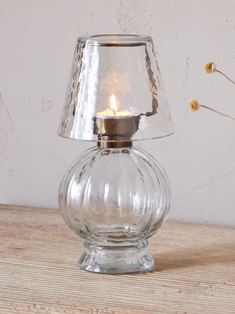 Nkuku Adesola Glass Tealight Holder Lamp - Image 1 of 6 Nkuku Adesola Glass Tealight Holder Lamp - Image 1 of 6