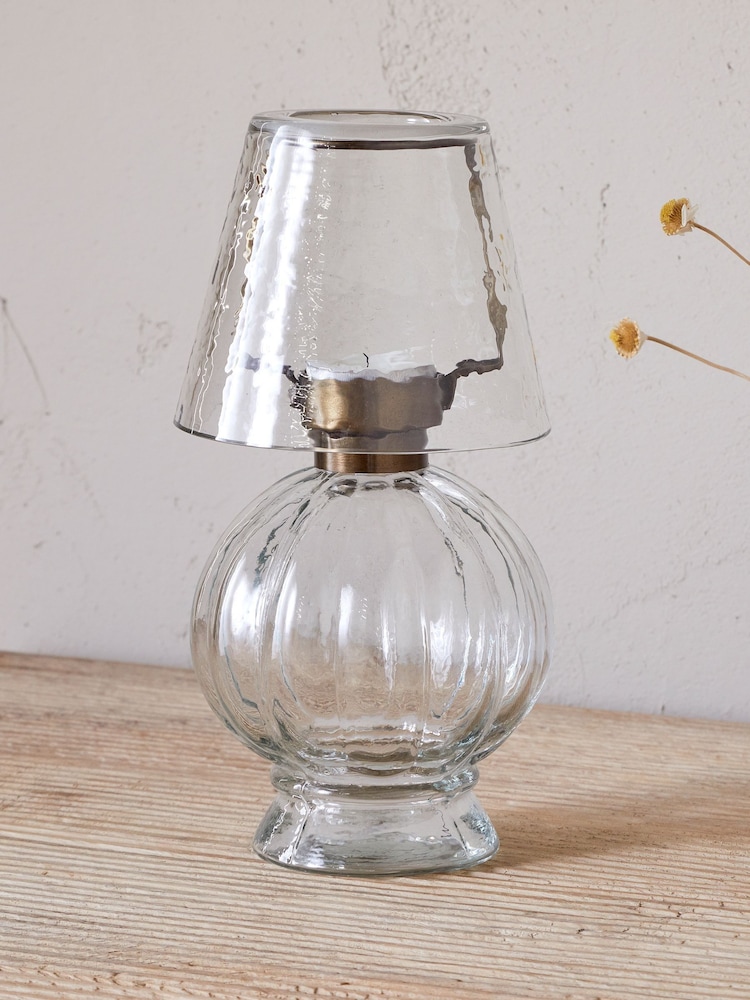 Nkuku Adesola Glass Tealight Holder Lamp - Image 2 of 6 Nkuku Adesola Glass Tealight Holder Lamp - Image 2 of 6
