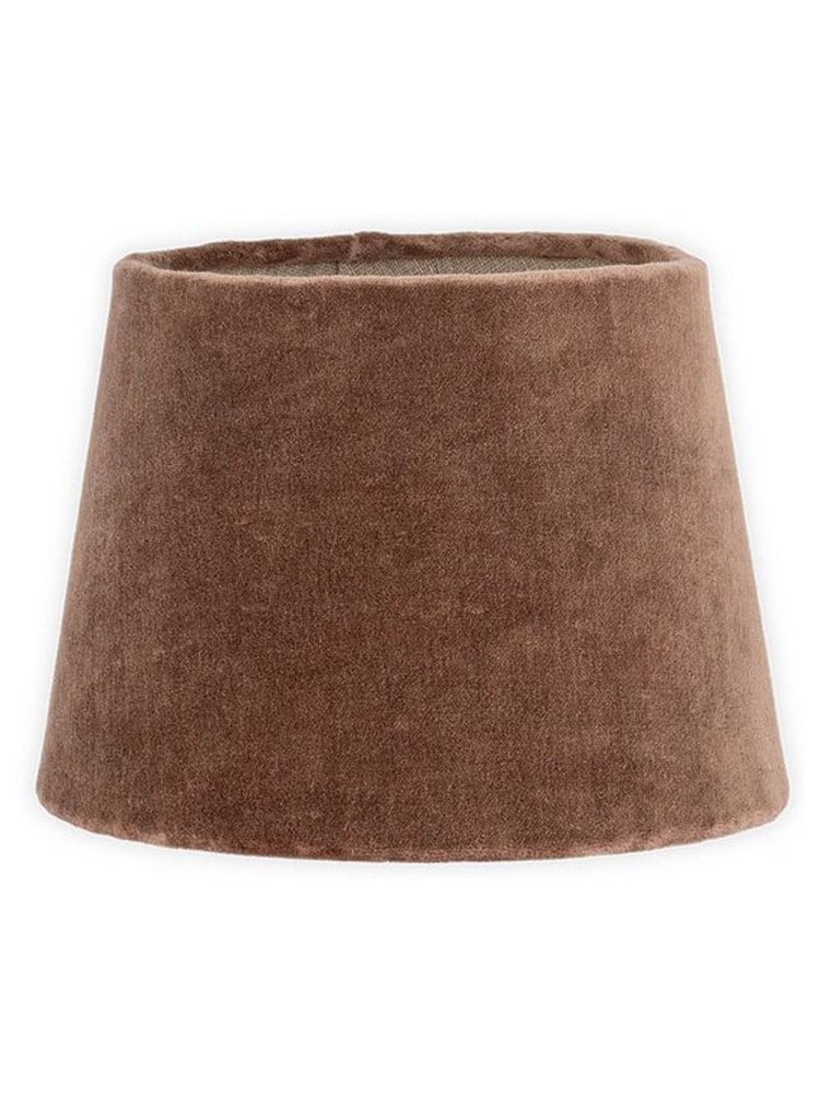 Nkuku Mocha Mendai Velvet & Linen Small Lampshade - Image 6 of 6 Nkuku Mocha Mendai Velvet & Linen Small Lampshade - Image 6 of 6