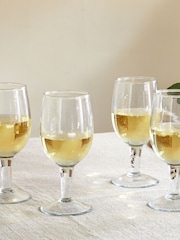 Nkuku Set of 4 Clear Pani Wine Glasses - Image 1 of 3