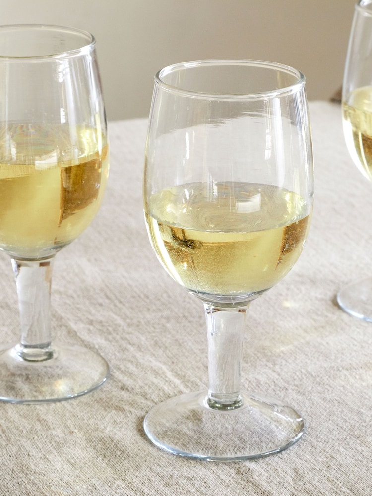 Nkuku Set of 4 Clear Pani Wine Glasses - Image 2 of 3 Nkuku Set of 4 Clear Pani Wine Glasses - Image 2 of 3