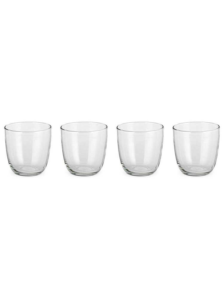 Nkuku Set of 4 Clear Pani Tumbler Glasses - Image 4 of 4 Nkuku Set of 4 Clear Pani Tumbler Glasses - Image 4 of 4