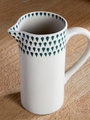 Nkuku Cream Juniper Drop Small Jug - Image 2 of 5