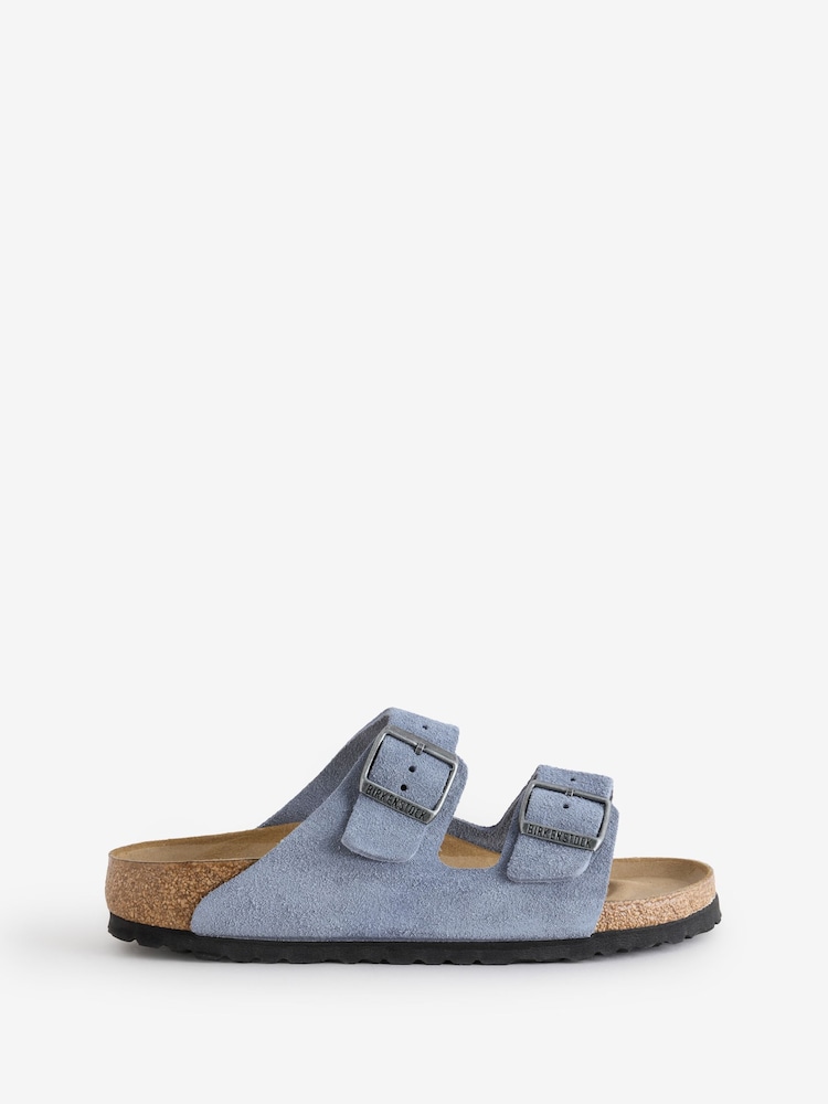 Birkenstock Blue Arizona Suede Sandals - Image 1 of 1 Birkenstock Blue Arizona Suede Sandals - Image 1 of 1