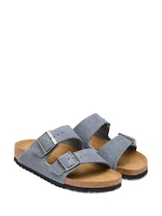 Birkenstock Blue Arizona Suede Sandals - Image 6 of 7