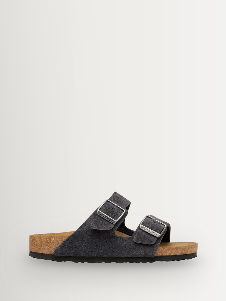 Birkenstock Charcoal Grey Arizona Suede Sandals - Image 1 of 3