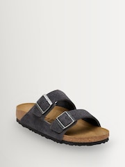 Birkenstock Charcoal Grey Arizona Suede Sandals - Image 2 of 3