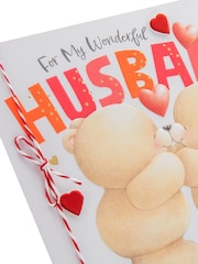 Hallmark Red Wonderful Husband Forever Friends Valentine's Card - Image 3 of 4