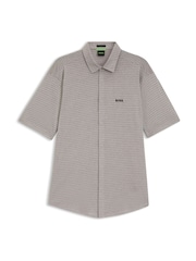 BOSS Green Dymova Regular Fit Short Sleeve Stretch Shirt - Image 5 of 5