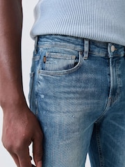 BOSS Blue Onyx Tapered-Fit Denim Jeans - Image 3 of 5