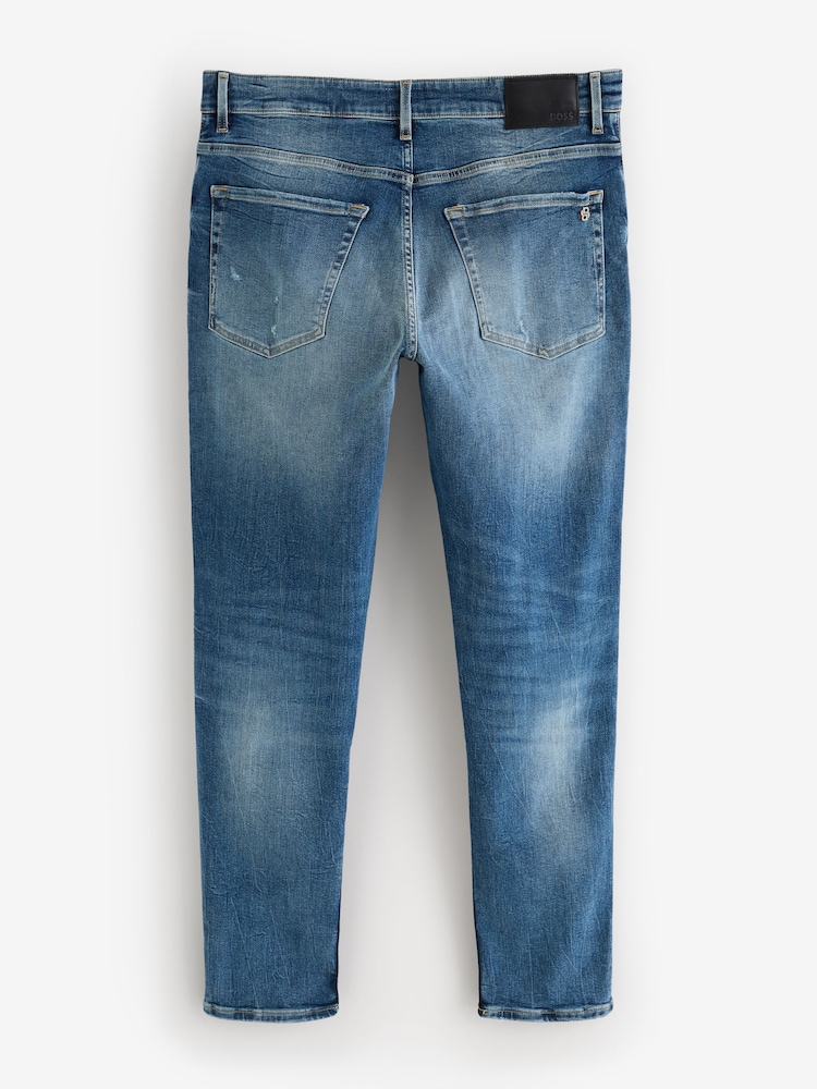 BOSS Blue Onyx Tapered-Fit Denim Jeans - Image 5 of 5