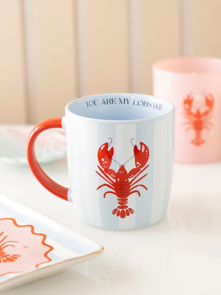Something Different Blue You Are My Lobster Striped Mug - Image 1 of 5