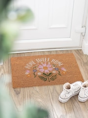 Something Different Brown Natural Daisy Home Sweet Home Doormat - Image 1 of 4
