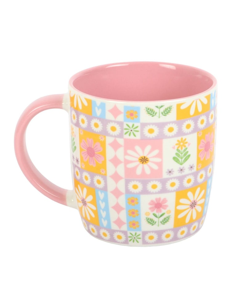 Something Different Pink Floral Patchwork Print Mug - Image 4 of 4