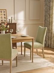 Laura Ashley Set of 2 Hundon Pale Olive Sarsden Dining Chairs - Image 1 of 7
