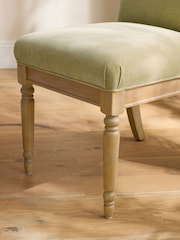 Laura Ashley Set of 2 Hundon Pale Olive Sarsden Dining Chairs - Image 3 of 7