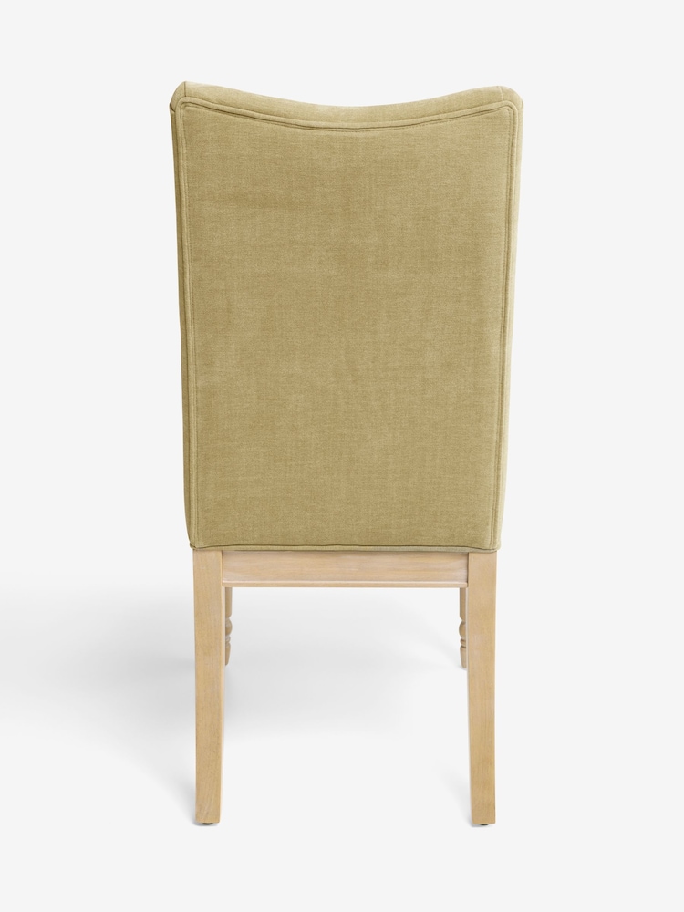 Laura Ashley Set of 2 Hundon Pale Olive Sarsden Dining Chairs - Image 7 of 7