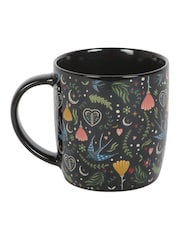 Something Different Black Midnight Bloom Print Mug - Image 3 of 4