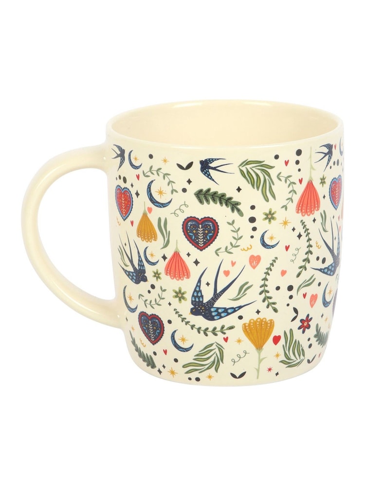 Something Different Cream Midnight Bloom Print Mug - Image 2 of 4 Something Different Cream Midnight Bloom Print Mug - Image 2 of 4