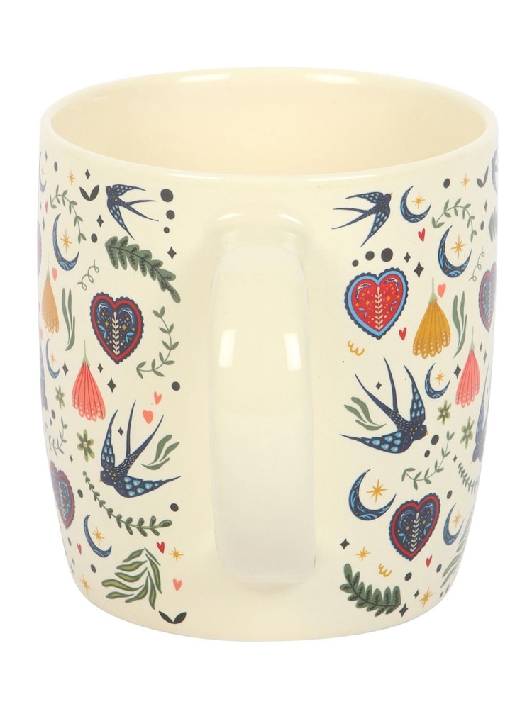 Something Different Cream Midnight Bloom Print Mug - Image 4 of 4 Something Different Cream Midnight Bloom Print Mug - Image 4 of 4