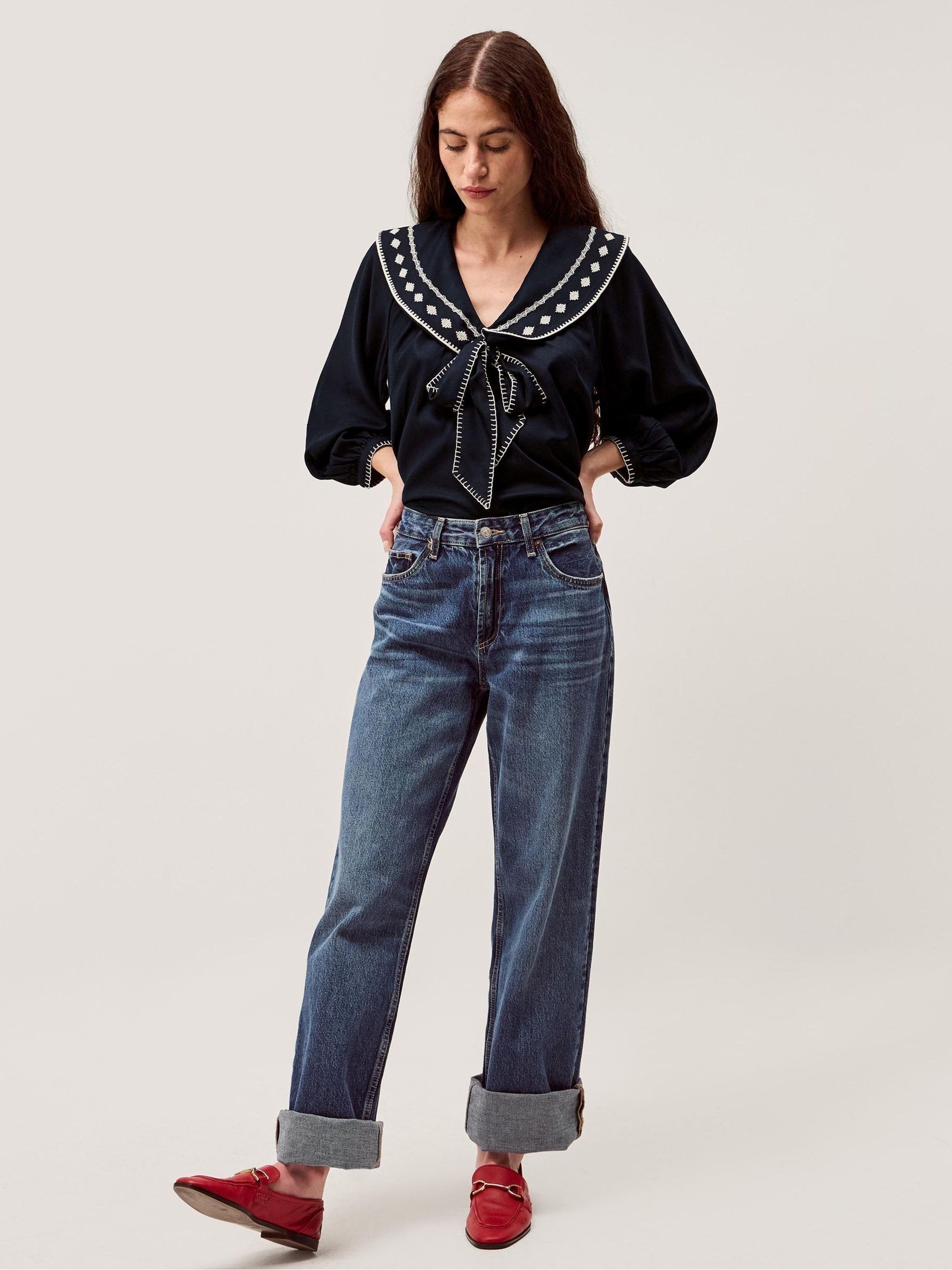 ボレロ Miyako Sailor Top / Navy THE SAILOR TOP in NAVY TERRY CLOTH – Lisa Marie Fernandez