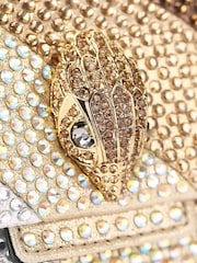 Kurt Geiger London Metallic Fabric Mini Kensington Large Bag - Image 4 of 5