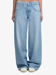 Superdry Blue Mid Rise Baggy Jeans - Image 1 of 8
