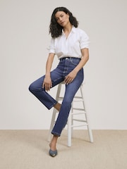 SPANX Blue SPANXSculpt™ ReDefine Slim Straight Jeans - Image 1 of 1