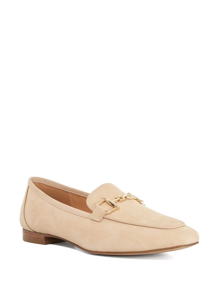 Dune London Natural Grained Loafers - Image 2 of 6