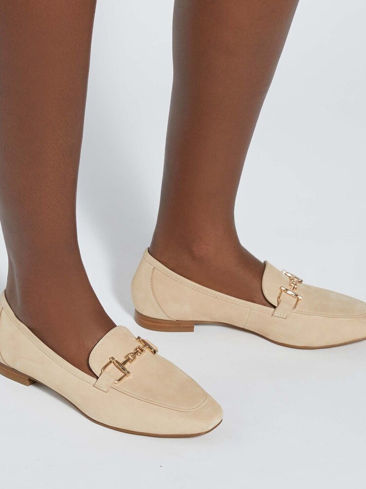 Dune London Natural Grained Loafers - Image 6 of 6