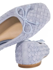 Sininen - Dune London Heat Woven Ballerina Kengät - Kuva 7 / 7