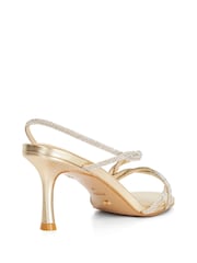 Dune London Metallic Milene Heeled Sandals - Image 4 of 6