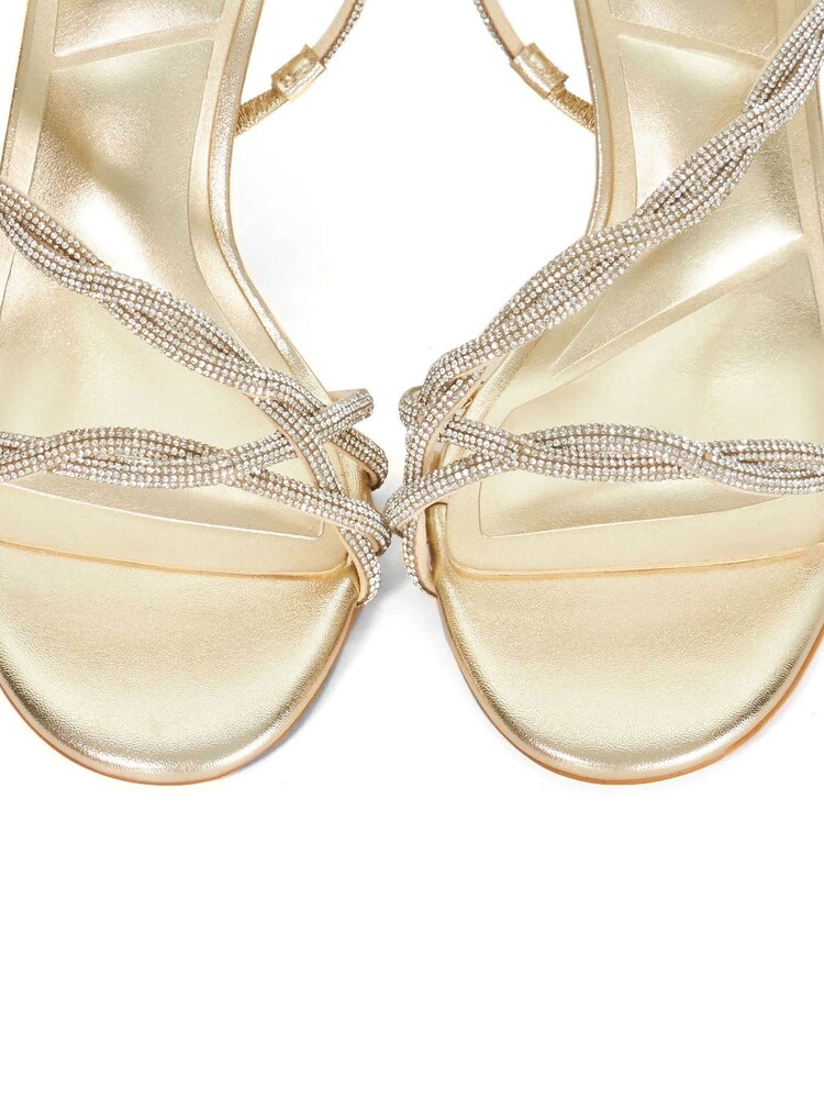 Dune London Metallic Milene Heeled Sandals - Image 6 of 6