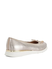 Dune London Metallic Highline Ballet Pumps - Image 3 of 5