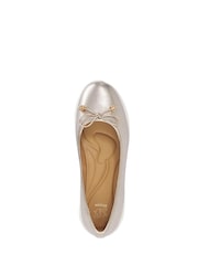 Dune London Metallic Highline Ballet Pumps - Image 4 of 5