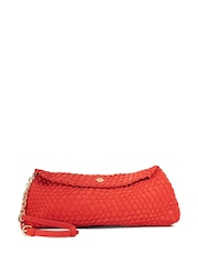 Dune London Red Encourage Clutch Bag - Image 1 of 4